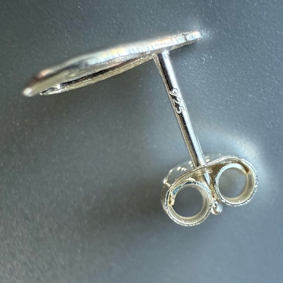 Tiny Sterling Silver Wishbone Studs – Minimalist Stack - Picture 6 of 7